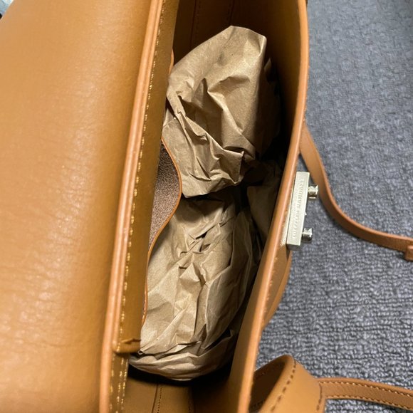 Loeffler Randall Tan crossbody bucket leather bag - Picture 7 of 9